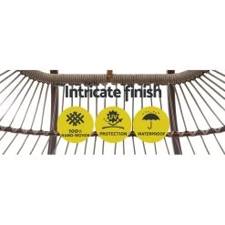 Gardeon Outdoor Furniture Hanging Swing Chair Stand Egg Hammock Rattan Wicker Latte 13 Gardeon Outdoor Furniture Hanging Swing Chair Stand Egg Hammock Rattan Wicker Latte -Furniture Shop HM EGG ROPE D LACR 04