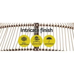 Gardeon Outdoor Furniture Egg Hanging Swing Chair Stand Wicker Rattan Hammock -Furniture Shop HM EGG ROPE S LACR 04