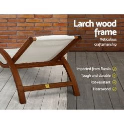 Gardeon Wooden Sun Lounge Lounge Day Bed Outdoor Furniture Timber Lounger Patio -Furniture Shop HM TIM CHAIR LOUN 04