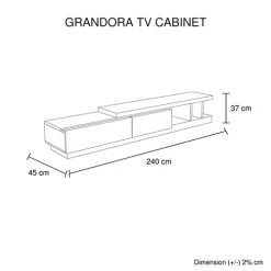 Grandora TV Cabinet White Ash Colour -Furniture Shop Info 500x500 44 1