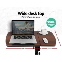 Adjustable Computer Stand – Walnut -Furniture Shop LA DESK LEO L1 WA 02