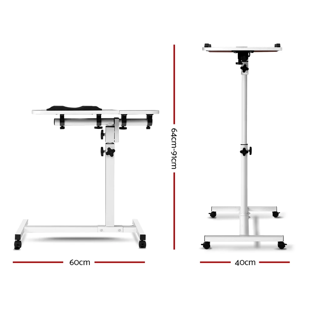 Adjustable Computer Stand – White 4 Adjustable Computer Stand – White - Image 2