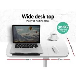Adjustable Computer Stand – White 10 Adjustable Computer Stand – White -Furniture Shop LA DESK LEO L1 WH 02