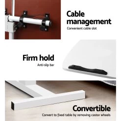 Adjustable Computer Stand – White 13 Adjustable Computer Stand – White -Furniture Shop LA DESK LEO L1 WH 05