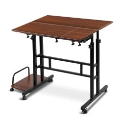 Mobile Twin Laptop Desk – Dark Wood 11 Mobile Twin Laptop Desk – Dark Wood -Furniture Shop LA DESK SD DW 02