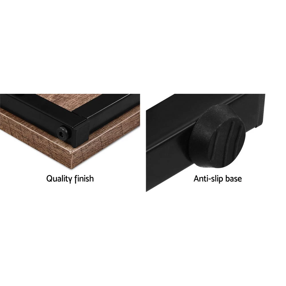 Artiss Coffee Table Nesting Side Tables Wooden Rustic Vintage Metal Frame 8 Artiss Coffee Table Nesting Side Tables Wooden Rustic Vintage Metal Frame - Image 6