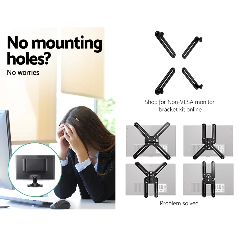 Dual HD LED Monitor Arm Stand TV Mount Holder 2 Arm Display Freestanding 8 Dual HD LED Monitor Arm Stand TV Mount Holder 2 Arm Display Freestanding - Image 6
