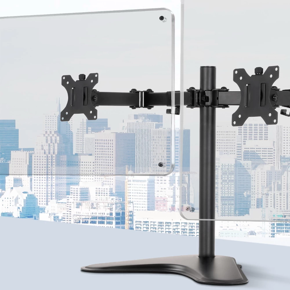 Dual HD LED Monitor Arm Stand TV Mount Holder 2 Arm Display Freestanding 9 Dual HD LED Monitor Arm Stand TV Mount Holder 2 Arm Display Freestanding - Image 7