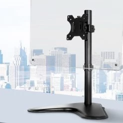 Single HD LED Monitor Arm Stand TV Mount Bracket Holder Freestanding -Furniture Shop MA B S T01 BK 06 1