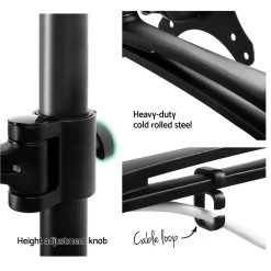Adjustable Monitor Arm Desk Mounted – Black -Furniture Shop MA S 211 BK 05 1