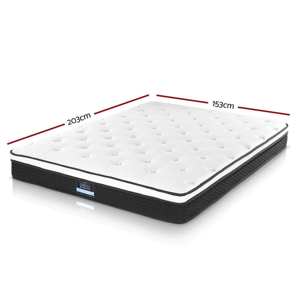 Giselle Bedding Queen Size Mattress Euro Top Bed Bonnell Spring Foam 21cm 4 Giselle Bedding Queen Size Mattress Euro Top Bed Bonnell Spring Foam 21cm - Image 2