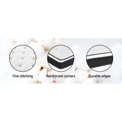 Giselle Bedding Queen Size Mattress Euro Top Bed Bonnell Spring Foam 21cm 14 Giselle Bedding Queen Size Mattress Euro Top Bed Bonnell Spring Foam 21cm -Furniture Shop MATTRESS 0505 BET21 Q 05