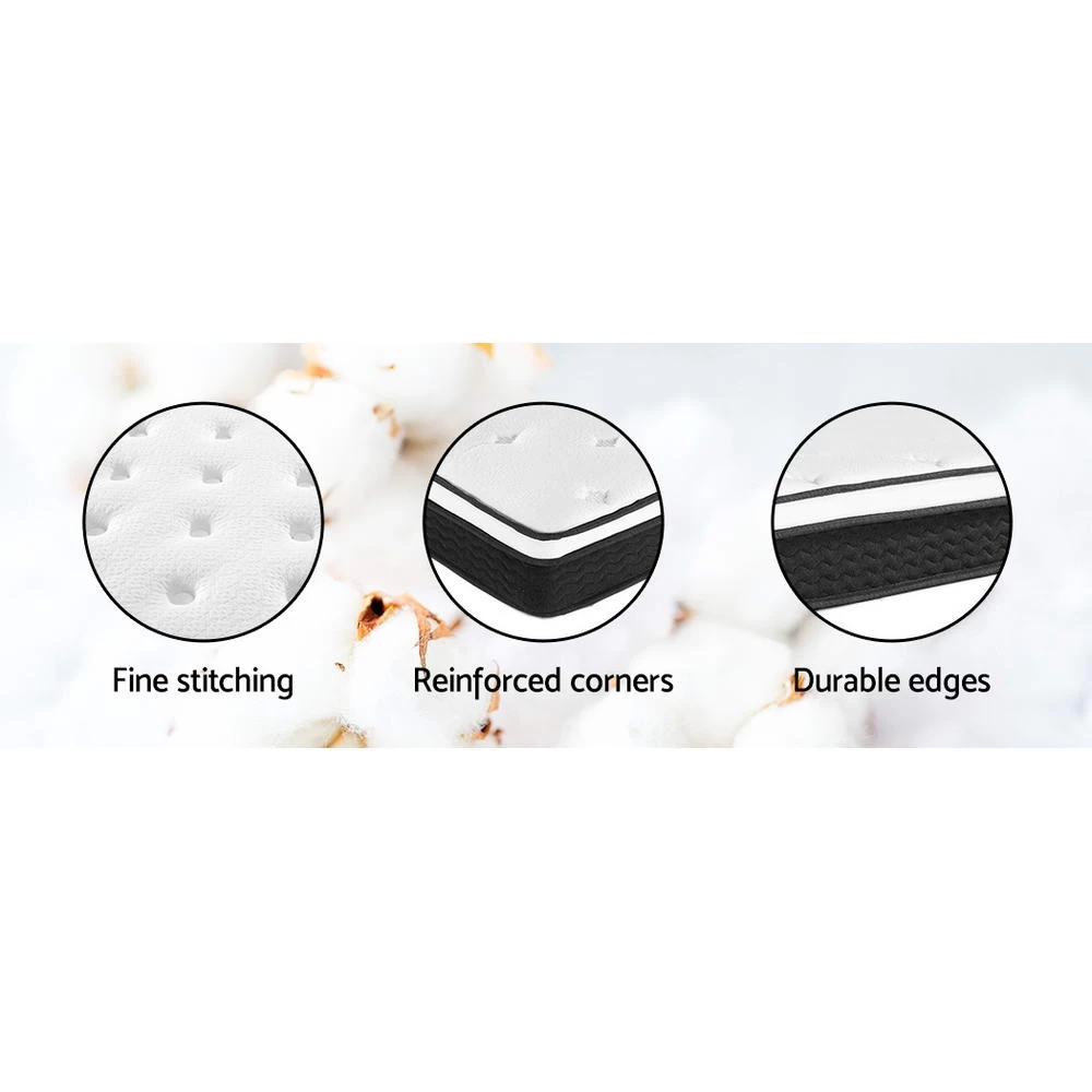 Giselle Bedding Queen Size Mattress Euro Top Bed Bonnell Spring Foam 21cm 8 Giselle Bedding Queen Size Mattress Euro Top Bed Bonnell Spring Foam 21cm - Image 6