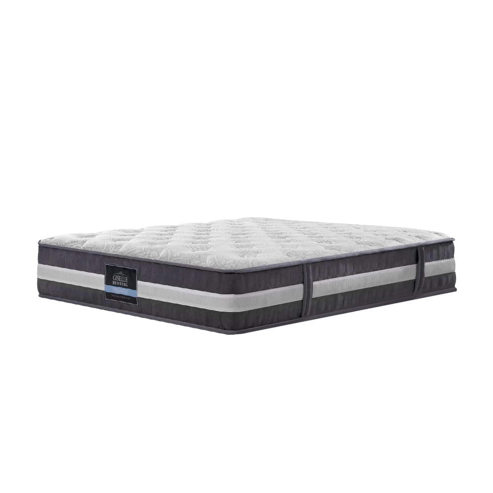 Giselle Bedding Queen Mattress Bed Size 7 Zone Pocket Spring Medium Firm Foam 30cm 3 Giselle Bedding Queen Mattress Bed Size 7 Zone Pocket Spring Medium Firm Foam 30cm