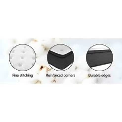 Giselle Bedding Double Size Mattress 7 Zone Euro Top Pocket Spring 34cm -Furniture Shop MATTRESS 0808 D137 05