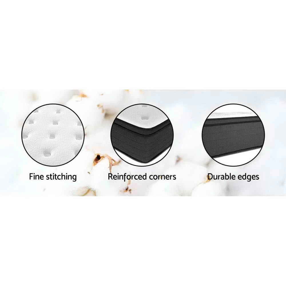 Giselle Bedding Queen Size Mattress Euro 7 Zone Top Pocket Spring 34cm 8 Giselle Bedding Queen Size Mattress Euro 7 Zone Top Pocket Spring 34cm - Image 6