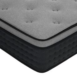 Giselle Bedding Double Size Spring Foam Mattress Top -Furniture Shop MATTRESS BLACK DOUBLE 04
