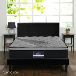 Giselle Bedding Double Size Spring Foam Mattress Top -Furniture Shop MATTRESS BLACK DOUBLE 07