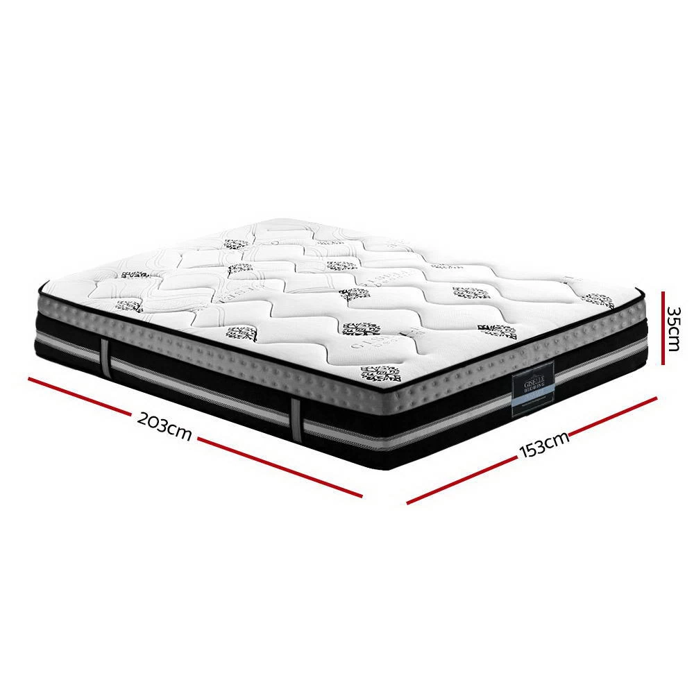 Giselle 35cm Queen Size Mattress Bed 7 Zone Pocket Spring Cool Gel Foam Medium Firm 4 Giselle 35cm Queen Size Mattress Bed 7 Zone Pocket Spring Cool Gel Foam Medium Firm - Image 2