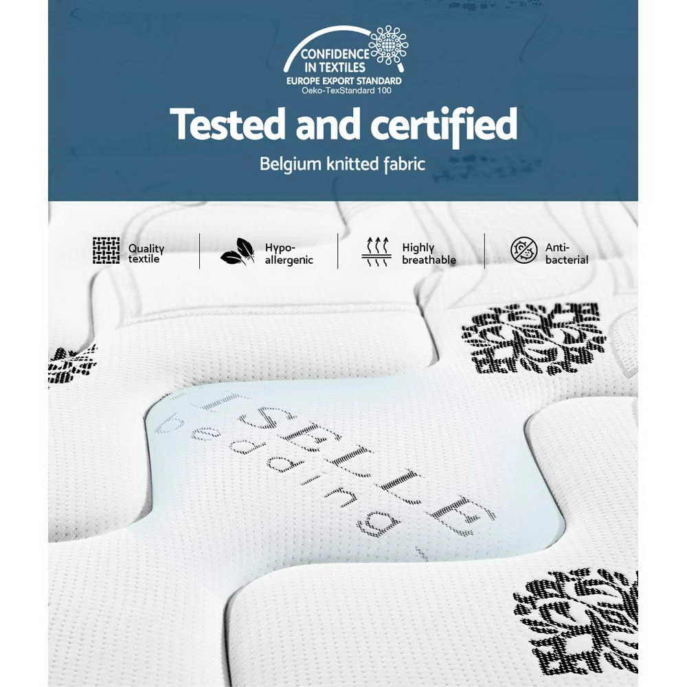 Giselle 35cm Queen Size Mattress Bed 7 Zone Pocket Spring Cool Gel Foam Medium Firm 5 Giselle 35cm Queen Size Mattress Bed 7 Zone Pocket Spring Cool Gel Foam Medium Firm - Image 3