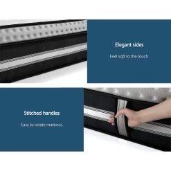 Giselle 35cm Queen Size Mattress Bed 7 Zone Pocket Spring Cool Gel Foam Medium Firm 13 Giselle 35cm Queen Size Mattress Bed 7 Zone Pocket Spring Cool Gel Foam Medium Firm -Furniture Shop MATTRESS GALAXY Q 04