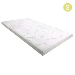 Giselle Bedding COOL GEL Memory Foam Mattress Topper BAMBOO Cover Single 8CM Mat