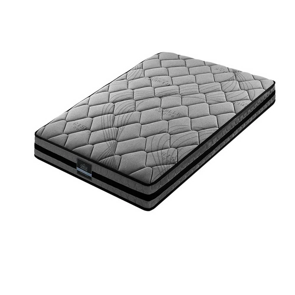 Giselle Bedding Single Size Mattress Bed Medium Firm Foam Pocket Spring 22cm Grey 3 Giselle Bedding Single Size Mattress Bed Medium Firm Foam Pocket Spring 22cm Grey