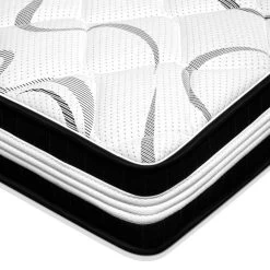 Giselle Bedding Queen Size Euro Spring Foam Mattress -Furniture Shop MATTRESS TT30 QUEEN 03