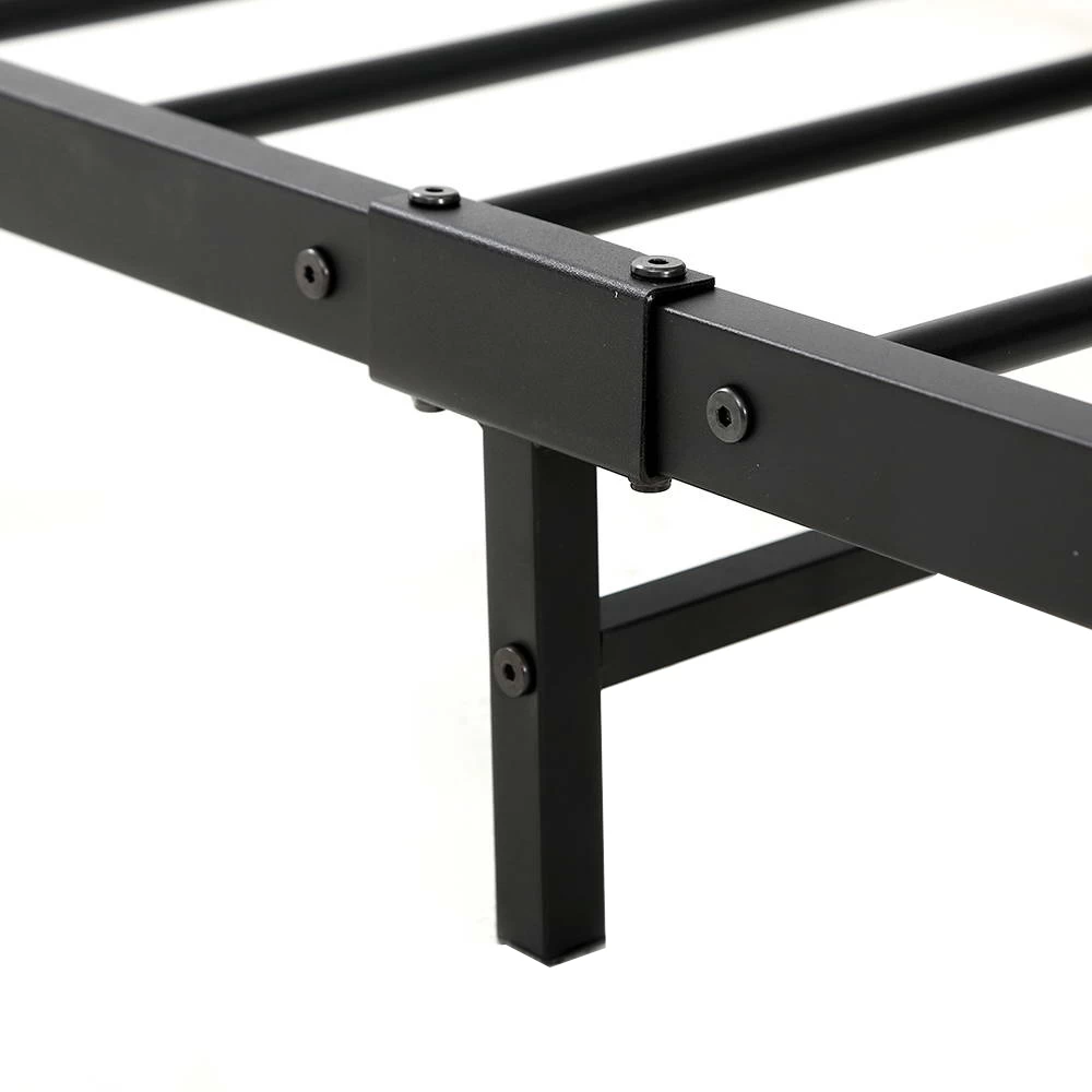 Metal Bed Frame King Single Size Mattress Base Platform Foundation Black Dane 5 Metal Bed Frame King Single Size Mattress Base Platform Foundation Black Dane - Image 3