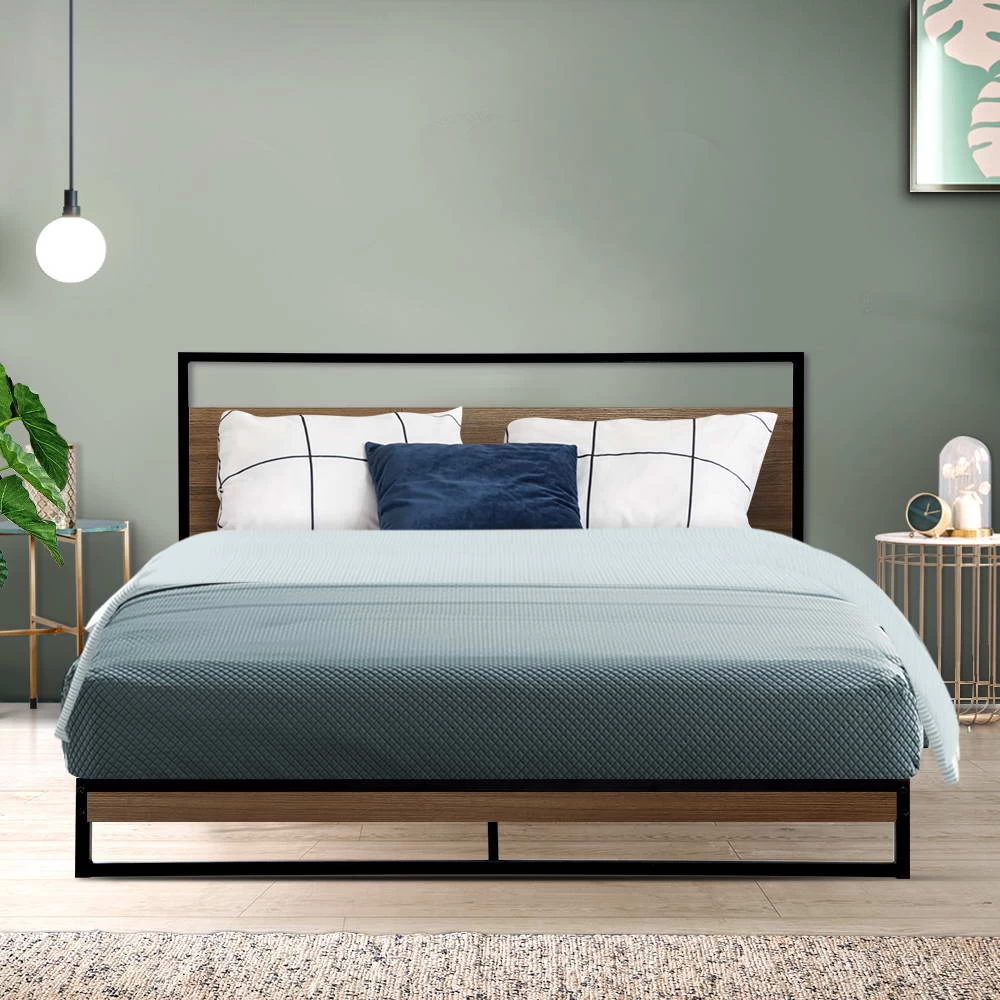 Metal Bed Frame Queen Size Mattress Base Platform Foundation Black Dane 9 Metal Bed Frame Queen Size Mattress Base Platform Foundation Black Dane - Image 7