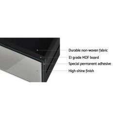 Artiss Mirrored Bedside Tables Drawers Crystal Chest Nightstand Glass Grey -Furniture Shop MF BT 6464 GY 04 1