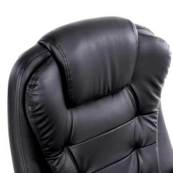 8 Point PU Leather Reclining Massage Chair – Black -Furniture Shop MOC 09M BK 05