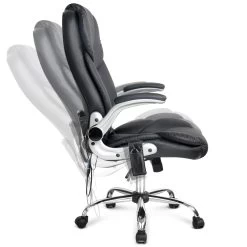 8 Point PU Leather Massage Chair – Black 13 8 Point PU Leather Massage Chair – Black -Furniture Shop MOC 1223 BK 04