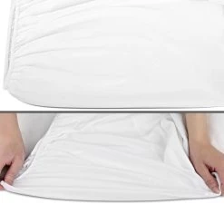 Giselle Bedding Single Size Waterproof Bamboo Mattress Protector -Furniture Shop MP BAM S 04