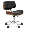 Artiss Wooden & PU Leather Office Desk Chair – Black 2 Artiss Wooden & PU Leather Office Desk Chair – Black -Furniture Shop OCHAIR BS 5435 WA 00