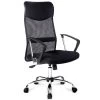 PU Leather Mesh High Back Office Chair – Black