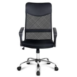 PU Leather Mesh High Back Office Chair – Black 12 PU Leather Mesh High Back Office Chair – Black -Furniture Shop OCHAIR G 8009 BK 03