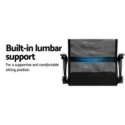 Artiss Office Chair Gaming Chair Computer Mesh Chairs Executive Mid Back Black -Furniture Shop OCHAIR G 8009L BK 02