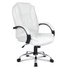 PU Leather Padded Office Desk Computer Chair – White 2 PU Leather Padded Office Desk Computer Chair – White -Furniture Shop OCHAIR G 9127 WH 00