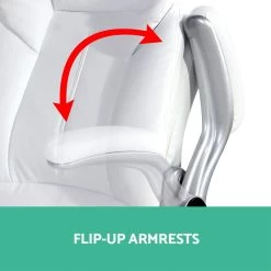 PU Leather Executive Office Desk Chair – White -Furniture Shop OCHAIR G 9314 WH 04