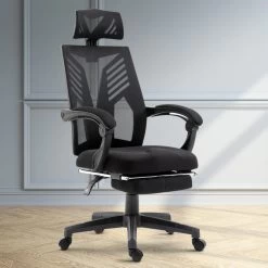Artiss Gaming Office Chair Computer Desk Chair Home Work Recliner Black 15 Artiss Gaming Office Chair Computer Desk Chair Home Work Recliner Black -Furniture Shop OCHAIR H 878 ABK 99