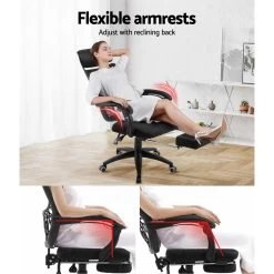 Artiss Gaming Office Chair Computer Desk Chair Home Work Study Black -Furniture Shop OCHAIR H 996 ABK 05