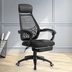 Artiss Gaming Office Chair Computer Desk Chair Home Work Study Black -Furniture Shop OCHAIR H 996 ABK 99