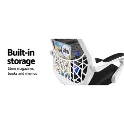 Artiss Gaming Office Chair Computer Desk Chair Home Work Study White -Furniture Shop OCHAIR H 996 WH BK 04