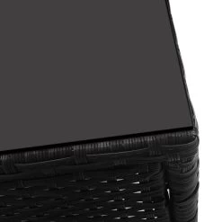 Gardeon 3pc Rattan Bistro Wicker Outdoor Furniture Set Black -Furniture Shop ODF BISTRO RATTAN S BK 06