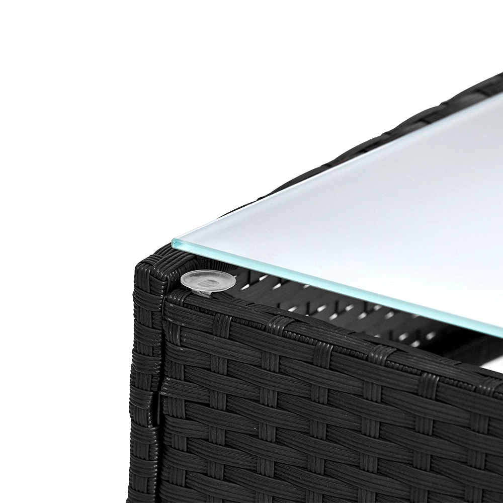 Gardeon 4-piece Rattan Outdoor Set – Black 9 Gardeon 4-piece Rattan Outdoor Set – Black - Image 7