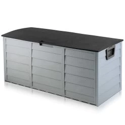 Giantz 290L Outdoor Storage Box – Black -Furniture Shop OSB 290L BK 02