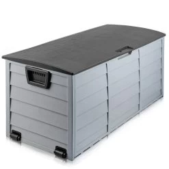 Giantz 290L Outdoor Storage Box – Black -Furniture Shop OSB 290L BK 03