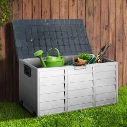 Giantz 290L Outdoor Storage Box – Grey 17 Giantz 290L Outdoor Storage Box – Grey -Furniture Shop OSB 290L GG 07