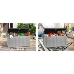 Gardeon Outdoor Storage Box Bench Seat 190L 13 Gardeon Outdoor Storage Box Bench Seat 190L -Furniture Shop OSB S190 BK 04